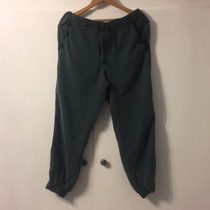 Anthropologie “On the Road” dark green joggers